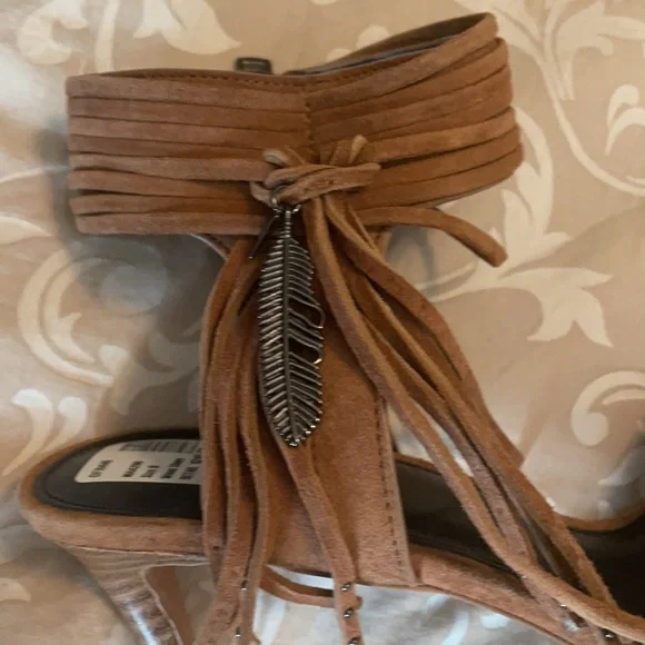 NWTs Coach Suede Brown Heels - Picture 2 of 9